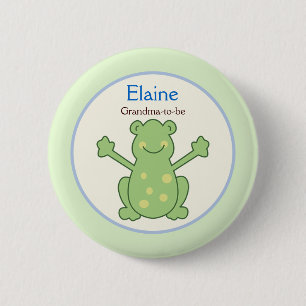 Teich-Freund-Frosch-Schildkröte NAMENSSCHILD Button