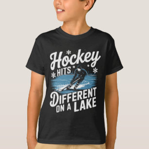 Teich Hockey trifft anderen Shinny T-Shirt