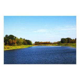 Teich im südlichen Steppenbereich der Ukraine Fotodruck
