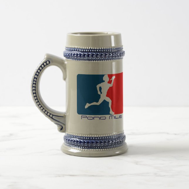 Teich-Meile Stein Bierglas (Links)