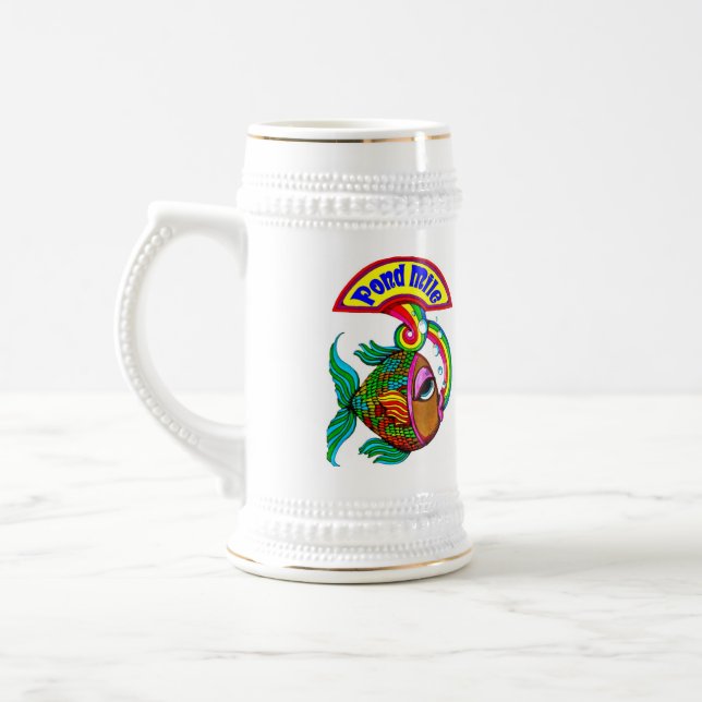 Teich-Meilen-Logo-Bier Stein Bierglas (Links)