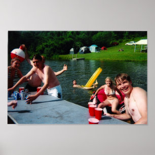 Teich-Meilen-Plakat Poster