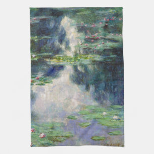 Teich mit Wasser-Lilien Monet schöner Kunst Geschirrtuch