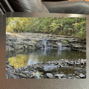 Teich mit Wasserfall Puzzle