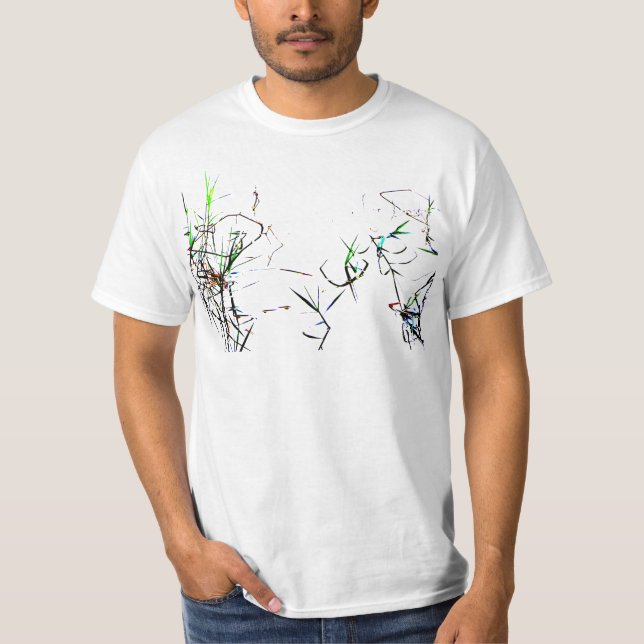 Teich-Unkraut-Natur abstrakt T-Shirt (Vorderseite)