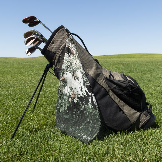Teichlebensenten Trendy Golfhandtuch (Gras)