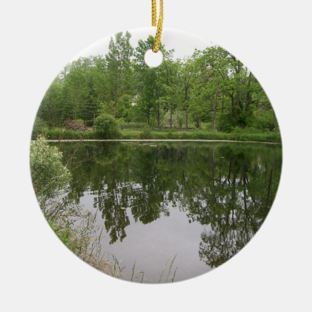 Teichschmuck Keramikornament (Vorne)