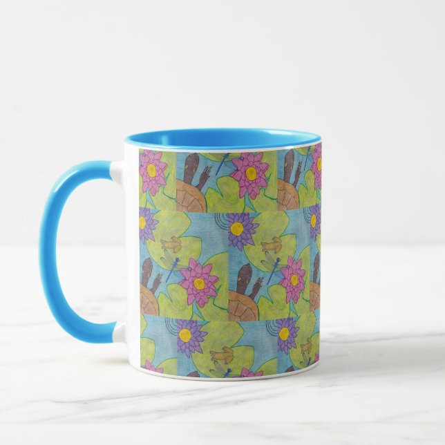 Teichszene - Combo-Tasse Tasse (Links)
