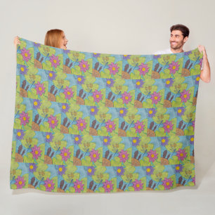 Teichszene - Fleece-Decke Fleecedecke