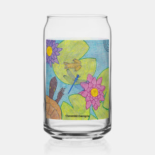 Teichszene - Glasdose Dosenglas