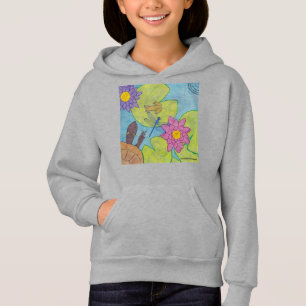 Teichszene (lebendig) - Mädchenhoodie Hoodie