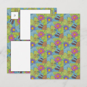 Teichszene - Postkarte