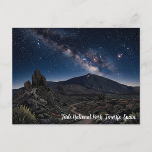 Teide-Nationalpark Teneriffa Spanien Reise Postkar Postkarte
