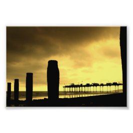 Teignmouth Pier and Beach Devon England Vereinigte Fotodruck