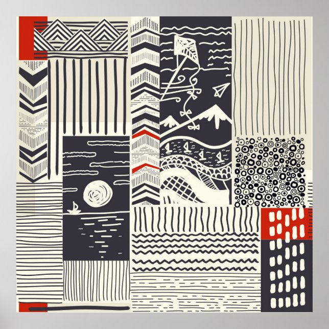 Teil aus Holz mit geschälter grüner Farbe, abstrak Poster (Vorne)