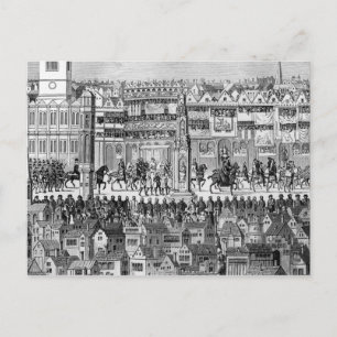 Teil der Koronationsprozession Postkarte