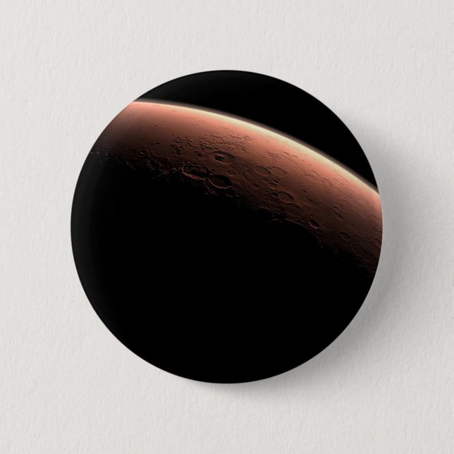 Teil der Mars an der Grenze von Licht und Dunkel. Button (Vorderseite)