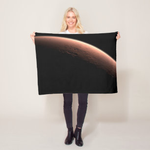 Teil der Mars an der Grenze von Licht und Dunkel. Fleecedecke