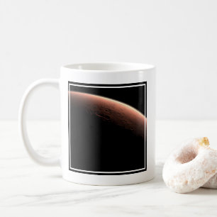 Teil der Mars an der Grenze von Licht und Dunkel. Kaffeetasse
