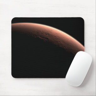 Teil der Mars an der Grenze von Licht und Dunkel. Mousepad