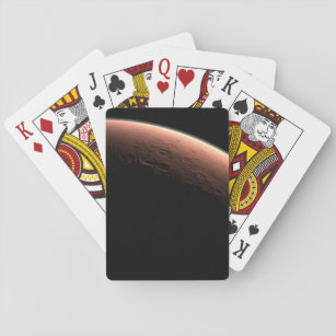 Teil der Mars an der Grenze von Licht und Dunkel. Spielkarten