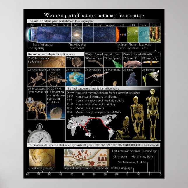 Teil der Natur, nicht zu Portrait Poster (Vorne)