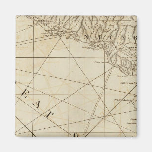 Teil der Provinzen Costa Rica und Nicaragua Magnet