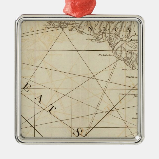 Teil der Provinzen von Costa Rica und von Silbernes Ornament (Vorne)