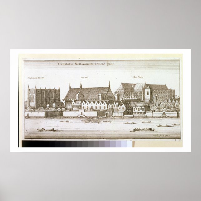 Teil der Stadt Westminster, 1647 (Gravieren) Poster (Vorne)