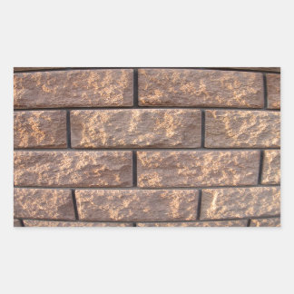 Teil der Wand der großen Betonblöcke Rechteckiger Aufkleber