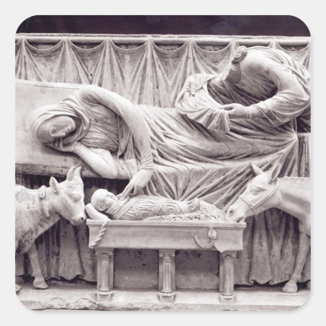 Teil des Bildschirms Quadratischer Aufkleber (Vorderseite)