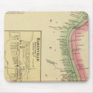 Teil des oberen Ohio-Flusses und des Tals Mousepad