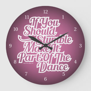 Teil des Tanzes Große Wanduhr