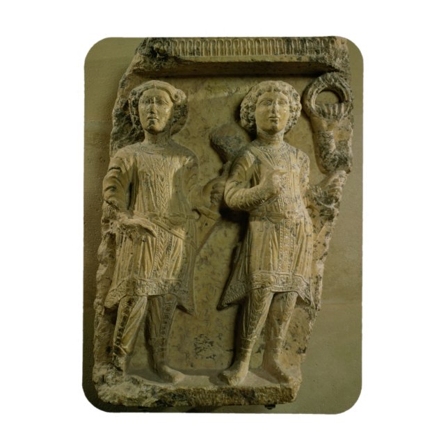 Teil einer Bas-Relief-Tafel mit zwei verkauften Bi Magnet (Vertikal)