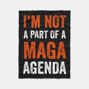 Teil einer Maga-Agenda Fleecedecke