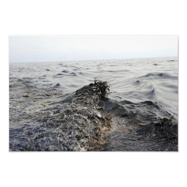 Teil einer Ölpest im Golf von Mexiko Fotodruck (Vorne)