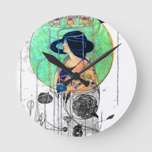 Teil gesehen - Teil vorgestellt von Charles R. Runde Wanduhr