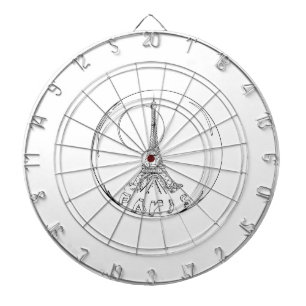 Teil in einer Glaskugel Dartscheibe
