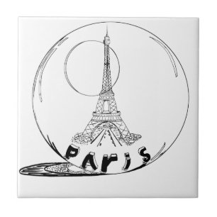 Teil in einer Glaskugel Fliese