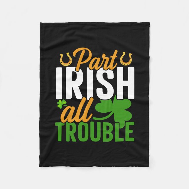Teil Irish All Trouble Fleecedecke (Vorderseite)