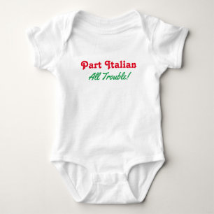Teil Italienisch All Trouble Baby Bodysuit Strampler