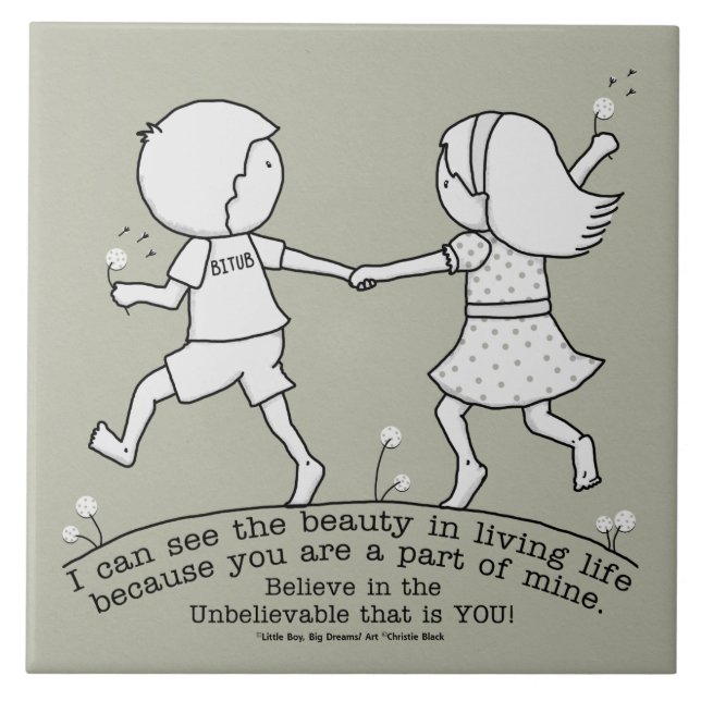 Teil meines Lebens Fliese (Vorderseite)