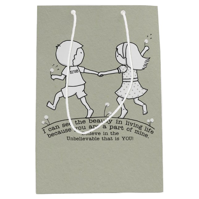 Teil meines Lebens Mittlere Geschenktüte (Vorderseite)