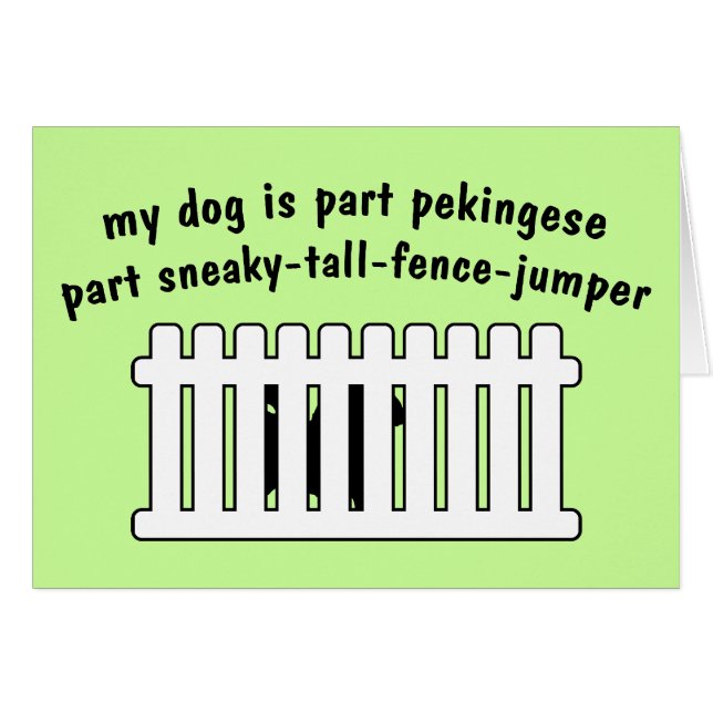 Teil Pekingese Teil Zaun-Pullover (Vorderseite (Horizontal))