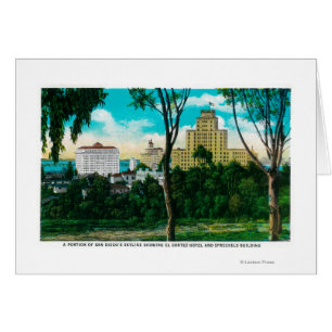 Teil San Diegos Skyline EL Corte zeigend