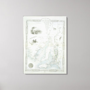 Teil Südaustraliens, aus einer Serie von World Ma Leinwanddruck