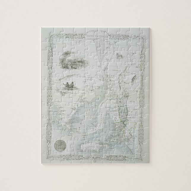 Teil von Südaustralien, von einer Reihe der Welt Puzzle (Vertikal)