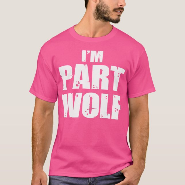 Teil Wolf Mensch Hunger Wildtier T-Shirt (Vorderseite)