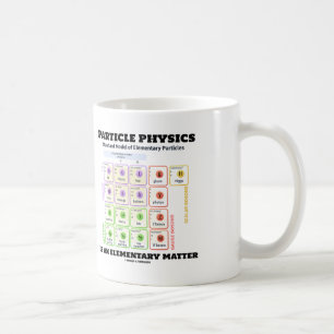Teilchenphysik ist ein elementares Materie-Modell Tasse