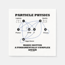Teilchenphysik macht die Materie grundlegend Serviette